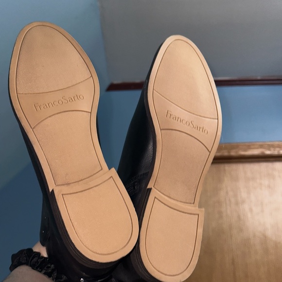 Franco Sarto Black Leather Booties - Picture 3 of 6